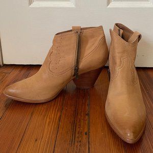 Frye Mini Leather Cowboy Boots